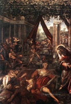  Tintoretto Oil Painting - La Probatica Piscina Italian Renaissance Tintoretto